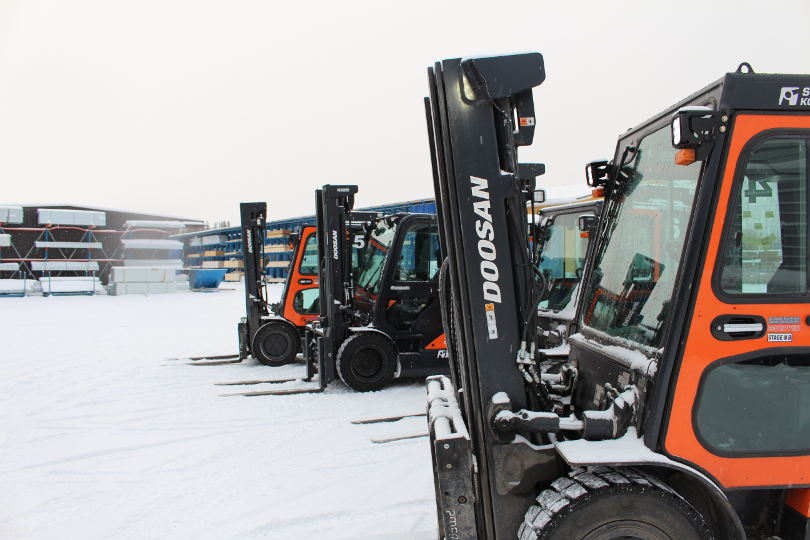 Winter-proof forklift