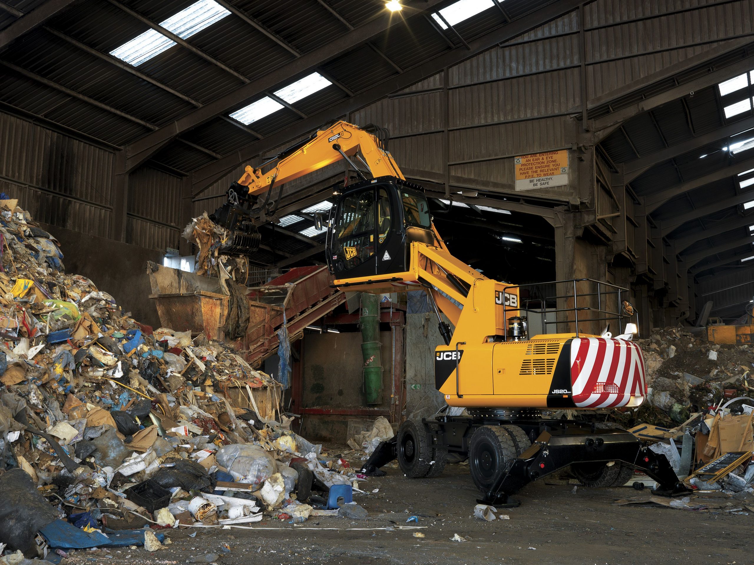 Recycle and repurpose resources with material handling