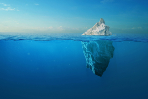 Dawsongroup's Smarter Asset Strategy - iceberg with view above and below the water