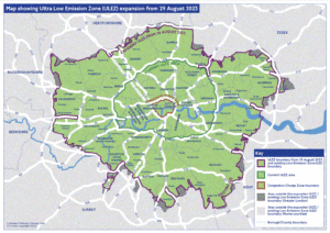 London ULEZ is expanding - map