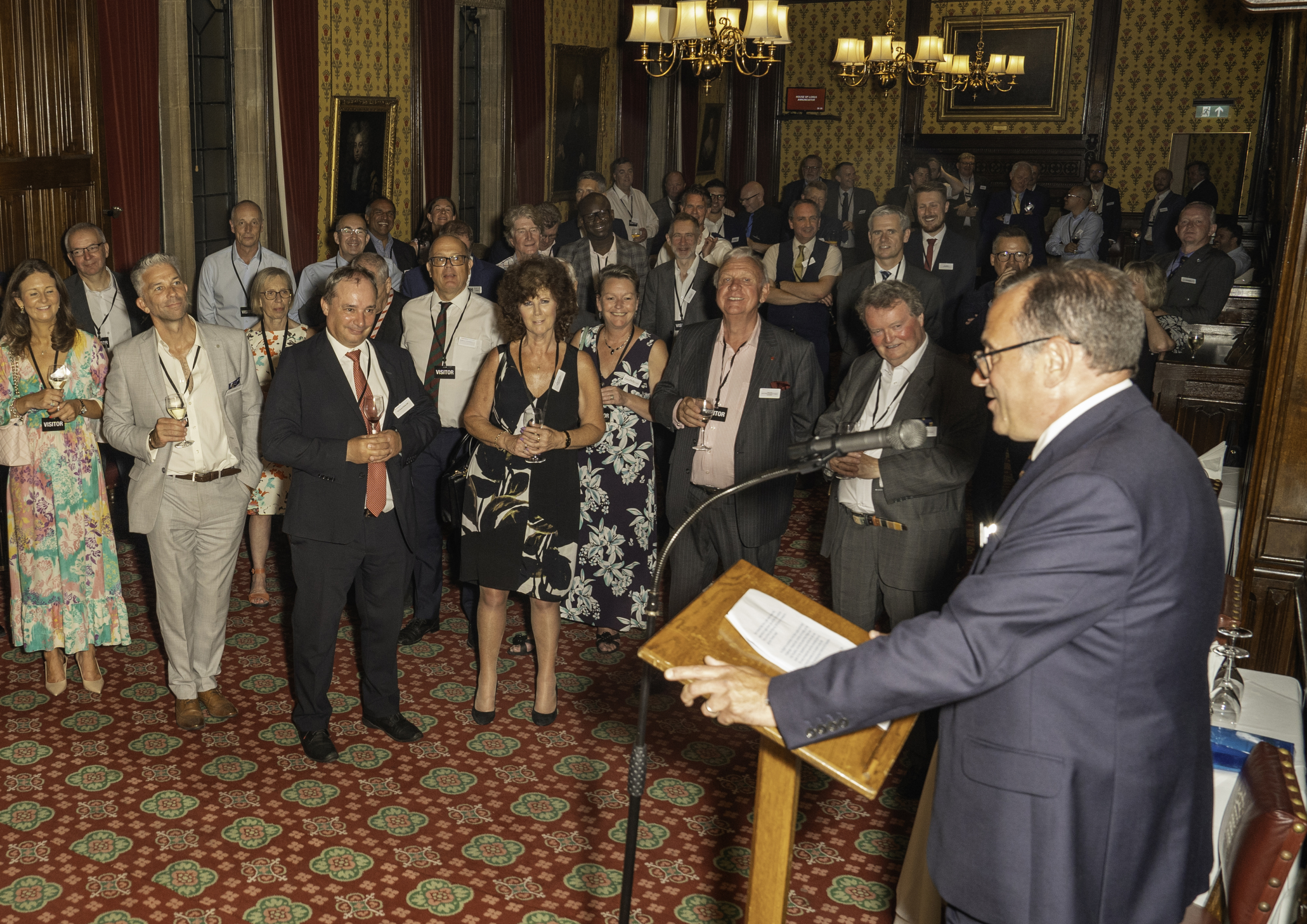The Dawsongroup bus and coach team attending the annual evening reception at the House of Lords.