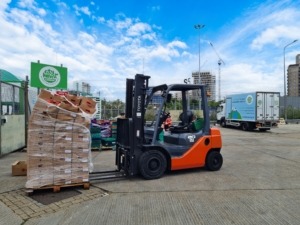Dawsongroup material handling providing quality forklifts for City Harvest.