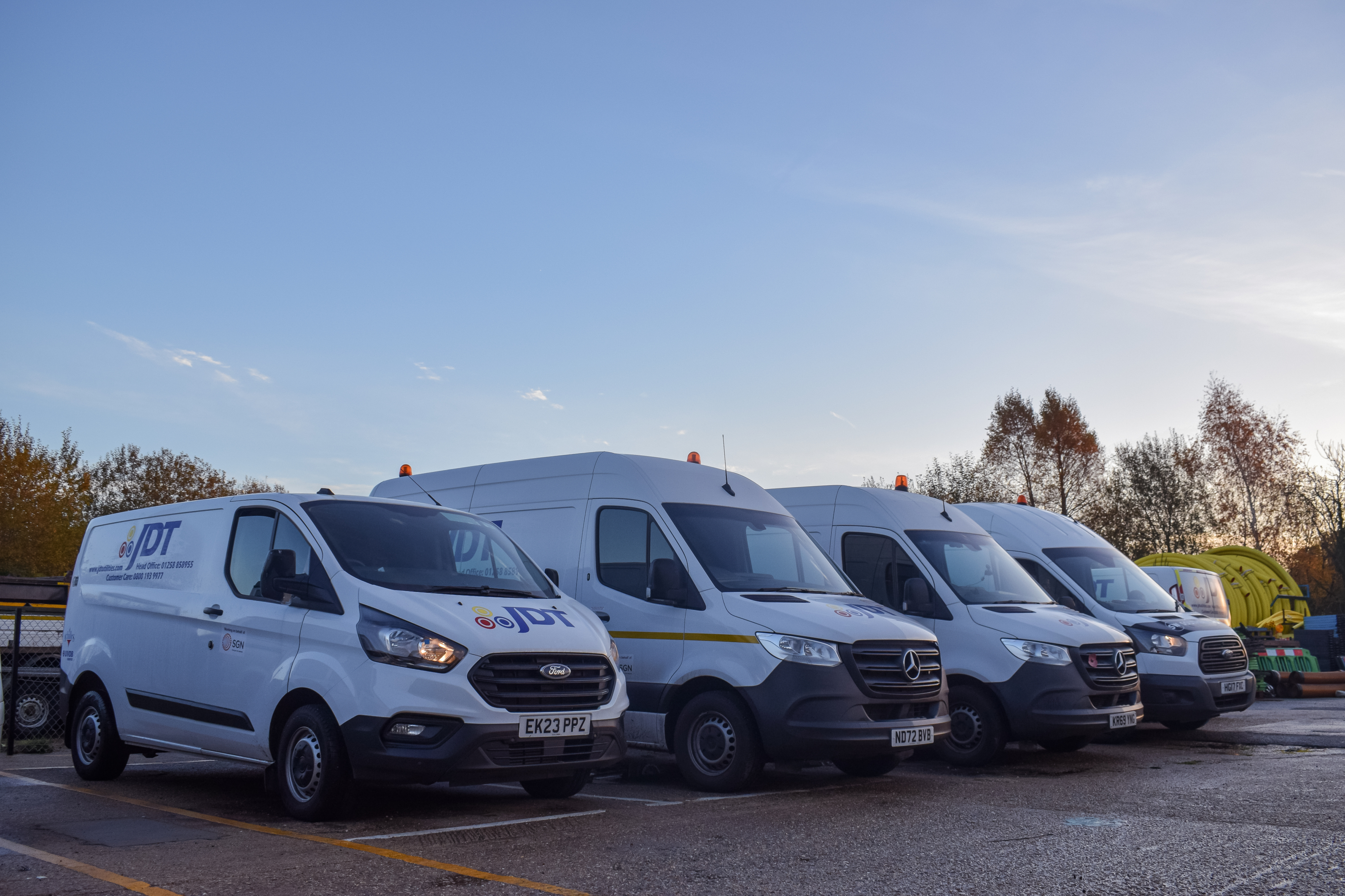 Dawsongroup vans is providing JDT Utilities with flexibility
