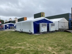 The Tempstore 26 set up ready to provide chilled solutions for the British Summertime Festival events